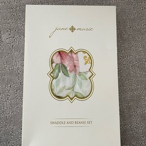 Jane Marie Swaddle and Beanie Set